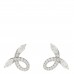 Platinum Diamond Victoria Bow Earrings