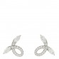Platinum Diamond Victoria Bow Earrings