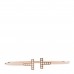 18K Rose Gold Diamond T Wire Bracelet