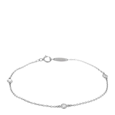 Platinum Diamond .15ctw Elsa Peretti Diamonds by the Yard Station Bracelet