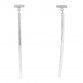 18K White Gold T Bar Earrings