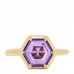 18K Yellow Gold Amethyst Small Paloma Picasso Studio Hexagon Ring 47 4