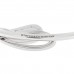 18K White Gold Diamond Medium Bow Cuff Bracelet