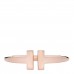 18K Rose Gold T Wire Ring 50 5.5
