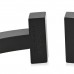 Black-Coated Stainless Steel T Square Bracelet