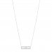 18K White Gold Diamond Tiffany T Two Open Horizontal Bar Pendant