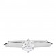 Platinum Diamond .33ct Solitaire Engagement Ring 50 5.5