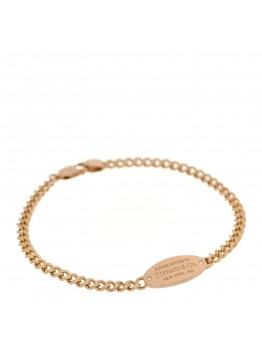 18K Rose Gold Diamond Return To Tiffany Oval ID Bracelet