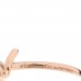 18K Rose Gold Diamond Small Knot Ring 52 6