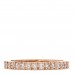 18K Rose Gold Diamond Soleste Half Eternity Band Ring 46 3.75