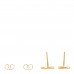 18K Yellow Gold Mini Paloma's Graffiti X Earrings