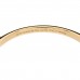 18K Yellow White Gold Tiffany Narrow Lock Bangle Bracelet