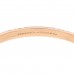 18K Rose Gold Diamond Atlas Closed Narrow Hinged Bangle Bracelet