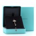 18K Rose Gold Diamond Mother of Pearl Fleur De Lis Key Pendant