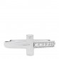 18K White Gold Diamond T T1 Ring 47 4