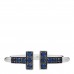 18K White Gold Blue Sapphire T Wire Ring 48 4.5