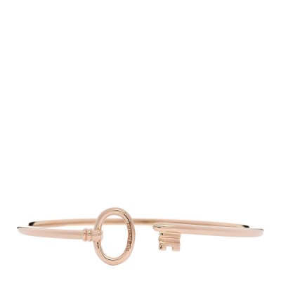 18K Rose Gold Keys Wire Bracelet