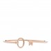 18K Rose Gold Keys Wire Bracelet