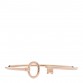 18K Rose Gold Keys Wire Bracelet