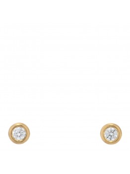 18K Yellow Gold Diamond .06ctw Elsa Peretti Diamonds By The Yard Earrings