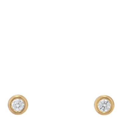 18K Yellow Gold Diamond .06ctw Elsa Peretti Diamonds By The Yard Earrings