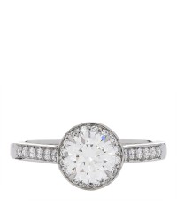 Platinum Diamond .82ct Soleste Round Brilliant Engagement Ring 52 6