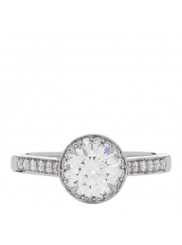 Platinum Diamond .82ct Soleste Round Brilliant Engagement Ring 52 6