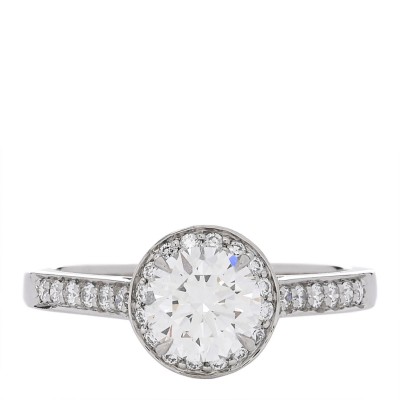 Platinum Diamond .82ct Soleste Round Brilliant Engagement Ring 52 6