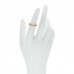 18K Rose Gold Diamond Narrow T True Band Ring 49 5