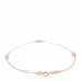 18K Rose Gold Diamond .15ctw Elsa Peretti Diamonds by the Yard Station Bracelet