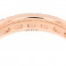 18K Rose Gold Diamond Narrow T True Band Ring 49 5