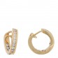 18K Yellow Gold Diamond .73ctw Inside-Out Hoop Earrings