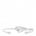 18K White Gold Diamond Medium Bow Cuff Bracelet