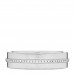 18K White Gold Diamond Wide T Two Ring 58 8.5