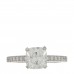 Platinum Diamond 1.43ct Novo Cushion Cut Engagement Ring 52 6