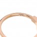18K Rose Gold Diamond T Wire Ring 52 6