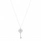 Platinum Diamond Enchant Primrose Key Pendant