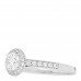 Platinum Diamond .55ct Soleste Round Brilliant Engagement Ring 53 6.5