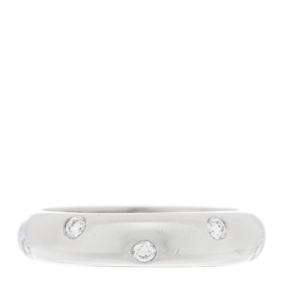 Platinum Diamond 4mm Etoile Band Ring 50 5.25