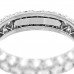 Platinum Diamond Etoile Three-Row Band Ring 47 4
