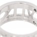 18K White Gold Diamond Wide Atlas Open Ring 52 6
