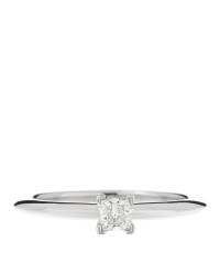 Platinum Diamond .21ct Solitaire Lucida Engagement Ring 53 6.25