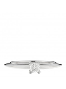 Platinum Diamond .21ct Solitaire Lucida Engagement Ring 53 6.25