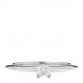 Platinum Diamond .21ct Solitaire Lucida Engagement Ring 53 6.25