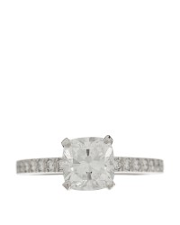Platinum Diamond 1.43ct Novo Cushion Cut Engagement Ring 52 6