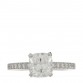 Platinum Diamond 1.43ct Novo Cushion Cut Engagement Ring 52 6