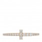 18K Yellow Gold Diamond T Wire Pave Ring 47 4