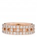18K Rose Gold Diamond T True Wide Ring 51 5.75