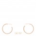 18K Rose Gold Medium T Wire Hoop Earrings