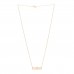 18K Rose Gold Diamond Tiffany T Two Open Horizontal Bar Pendant